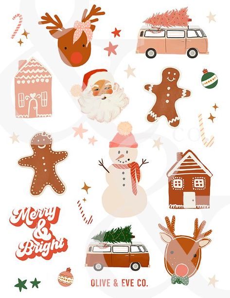 Christmas Sticker Collection Christmas Stickers Printable, Christmas Booth, Crafts Diy Projects, Card Inspo, Christmas Graphics, Christmas Inspo, Etsy Christmas, Holiday Stickers, Boho Christmas