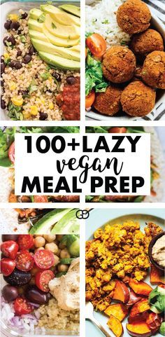 Vegan Meal Prep Ideas, Meals For Breakfast, Lazy Vegan, Vegetarian Meal Prep, Meal Prep Ideas, Dinner Dessert, Vegan Meal Plans, Vegan Meal Prep, Vegan Meal