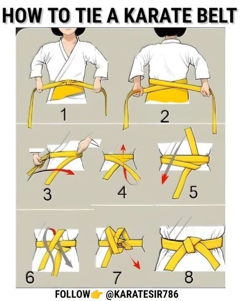 HOW TO TIE A KARATE BELT PROPERLY 👍🥋 FOLLOW ON FACE BOOK 👉 @KARATESIR FOLLOW ON INSTAGRAM 👉 @karatesir786 CONTACT TO BUY KARATE AND MARTIAL ARTS EQUIPMENT 👉 CALL +91 9638486088 NATIONAL AND INTERNATIONAL HOME DELIVERY AVAILABLE 👍 🥋 SUBSCRIBE MY YOU TUBE CHANNEL 👉👉👉 ( KARATE SIR ) MAKE SURE TO FOLLOW 👇 FOLLOW👉 @onlinekarate FOLLOW👉 @karatesir786 FOLLOW👉 @karatesirsweapontraining FOLLOW👉 @karatesirshop FOLLOW👉 @nunchakusshop FOLLOW👉 @arsalanthekaratekid #bestexercises #karatetr... Karate Belt Levels, Martial Arts Equipment, Karate Belt, Martial Arts Techniques, Face Book, Follow On Instagram, Gym Workout Tips, You Tube, Science Art