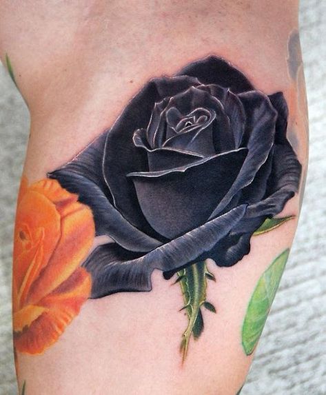 Black Rose Meaning, Black Rose Tattoo Meaning, Rose Tattoo Cover Up, Dark Roses Tattoo, Cover Up Tattoos For Men, Black Rose Tattoo, Horrible Tattoos, Rose Meaning, Best Cover Up Tattoos