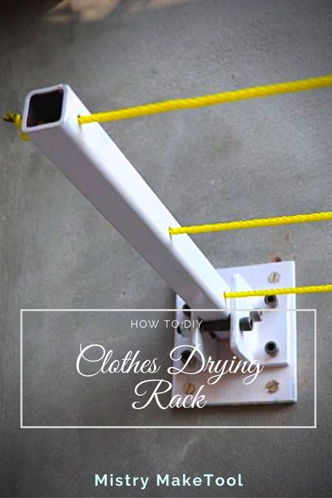 Diy Clothes Drying Rack, Clothes Rack Design, Foldable Clothes Drying Rack, Wall Mounted Drying Rack, Metal Furniture Design, Home Decor Ideas Living Room, Clothes Drying, Home Decoration Ideas, Washing Line