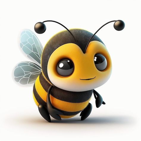 Vector cute bee cartoon, newborn baby, v... | Premium Vector #Freepik #vector Bee Cartoon, Stingless Bees, Cartoon Bee, Bee Drawing, Bee Pictures, Summer Projects, Vector Photo, Bumble Bee, Cartoon Drawings