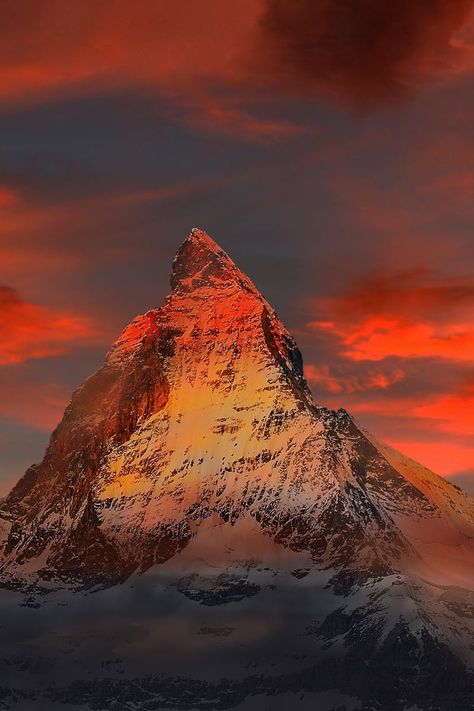 Red Nature, Beach Sunset Wallpaper, Hacker Wallpaper, Mountain Wallpaper, Sunset Wallpaper, Zermatt, Background Pictures, Ipad Wallpaper, Mountain Landscape