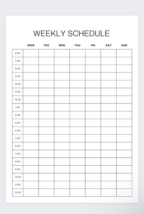 With simple and effective time blocking planning, you can improve your time management skills and prioritise your everyday sleep cycle, activities, work life or chores. This way, you'll have a plan for your day and may make adjustments as needed. You'll be less likely to delay if you know the time window you've set out for your specific duties, and you'll be able to say "no" to things that aren't as important. This set includes four pages, one of which contains a hourly schedule beginning at 4 a Week Timetable Template, Time Table Sheet, Weekly Time Table Planner, How To Make A Schedule For Yourself, Home Timetable, Time Table Planner For Study, Time Table For Studying Template, Time Planner Template, Weekly Planner With Times