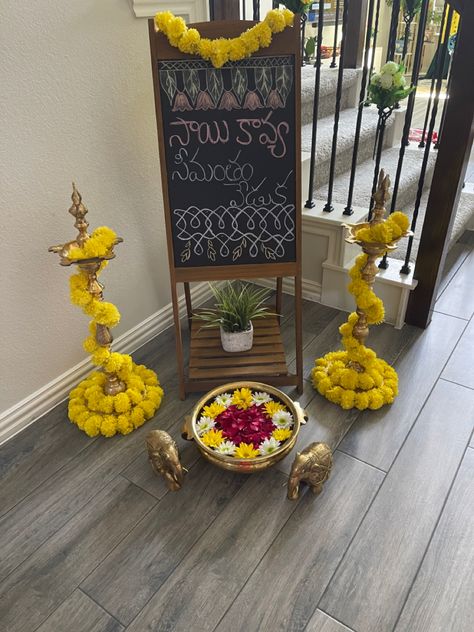 seemantham decor Seemantham Decoration Ideas At Home, Simple Seemantham Decoration, Diy Seemantham Decoration, Seemantham Decoration At Home, Diy Seemantham Decor, Seemantham Decoration Ideas, Simple Decoration For Seemantham, Seemantham Decoration, Indian Baby Shower Decorations