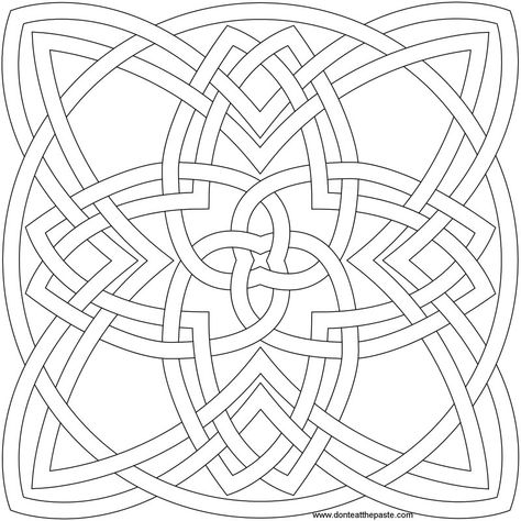 Mandala Knot Celtic Quilts, Celtic Coloring, Celtic Quilt, Celtic Mandala, Arte Yoga, Coloring Pages For Grown Ups, Celtic Knot Designs, Celtic Patterns, Celtic Knotwork