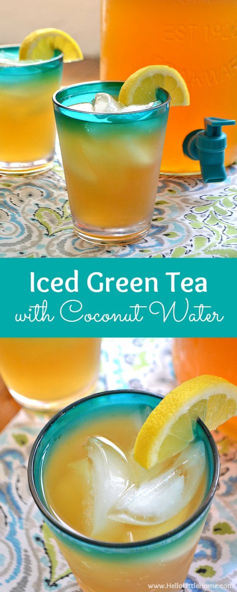 Healthy Iced Tea, Healthy Detox Cleanse, Iced Tea Recipe, Green Tea Recipes, Perfect Summer Drink, Iced Green Tea, Green Teas, Iced Tea Recipes, Healthy Detox