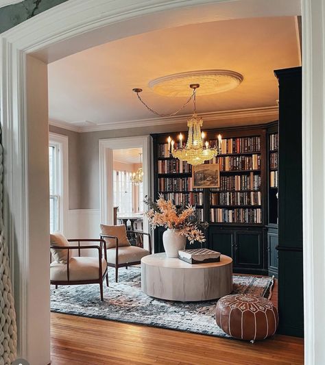 Library Goals, Entry Room, Home Library Design, Decor 2024, Home Decor Ideas Living Room, House Color, Florida Living, Ideas Living Room, Front Entry