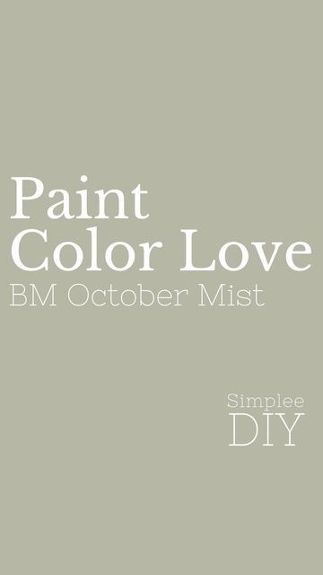 Loralee AhMu on Instagram: "October Mist by Benjamin Moore stands out as a sophisticated silvery sage neutral, exhibiting remarkable versatility that seamlessly complements a variety of colors. Its unique charm lies in its ability to effortlessly blend into any color scheme, making it an ideal choice for those seeking a paint palette that exudes light and airiness. The warmth exudes by this calming green, coupled with subtle gray undertones, adds an extra layer of sophistication to its overall appeal. ♥️ Looking for more paint color inspo in your life? Follow Simplee DIY #benjaminmoore #benjaminmoorepaint #benjaminmoorepaints #benjaminmoorespotlight #paintcolor #paintcolors #wallpaint #interiorpaint #greenpaint #sagegreen" October Mist, Benjamin Moore Paint, Paint Palette, Color Inspo, Green Paint, Coordinating Colors, Benjamin Moore, Paint Color, Interior Paint