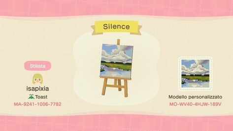 Acnh Painting, Cottagecore Acnh, Acnh Art, Acnh House, Motif Acnl, Castle Painting, Animal Crossing Guide, Acnh Design, Acnh Codes