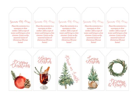 Diy Simmer Pot, Christmas Simmer Pot, Holiday Potpourri, Free Printable Christmas Gift Tags, Potpourri Gift, Holiday Gift Tags Printable, Diy Mommy, Pink Christmas Gifts, Simmer Pot