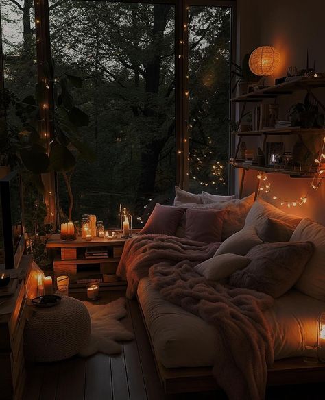 Light Bedroom Aesthetic, Candle Light Bedroom, Tv Room Ideas, Peaceful Room, Hygge Living Room, Bedroom Inspiration Cozy, Vibey Room, Inspiration Interior Design, Holiday Living Room