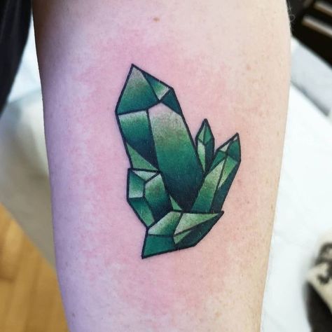 Kryptonite Tattoo, Superman Tattoo For Men, The Wrist Tattoo, Crystals Tattoo, Superman Tattoo, Crystal Tattoos, Drawing List, Brighton Tattoo, Trad Tattoos