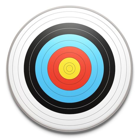 Face view of an archery target over a wh... | Premium Photo #Freepik #photo #black-white #archery-target #red-black #circle-shadow Archery Games, Game Textures, Photo Face, Archery Target, Render Image, Black Circle, Price Sticker, Wooden Background, 3d Illustration