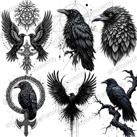 Raven Tattoo, Tattoo Designs, Tattoos, Design