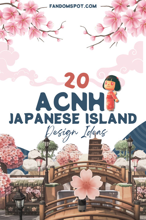 Find inspo and design ideas in this gallery of Animal Crossing: New Horizons islands made with Japanese aesthetics. Find furniture concepts, custom patterns and loads of flower arrangements to bring the land of the rising sun into your ACNH gameplay. Acnh Island Map Layout Ideas Japanese, Animal Crossing Island Japanese, Acnh Flower Bed Design, Japanese Island Acnh Layout, Japanese Theme Acnh, Residential Services Animal Crossing, Acnh Japanese Island Map, Animal Crossing Island Ideas Themes, Animal Crossing Island Inspiration Theme