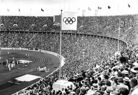 1936 Olympic Games Berlin Olympics 1936, 1936 Olympics, Berlin Olympics, Olympic Flag, Jesse Owens, Olympic Village, American Athletes, Summer Games, Summer Olympics