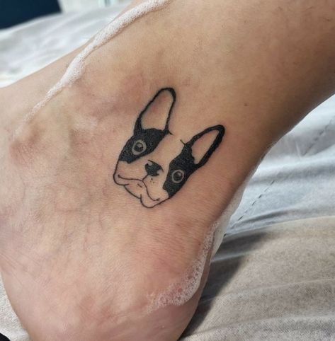 Boston Terrier Tattoo, Terrier Tattoo, Boston Terrier Funny, Book Tattoo, Beautiful Body, Piercing Tattoo, Tattoo Inspo, Animal Tattoos, Meaningful Tattoos