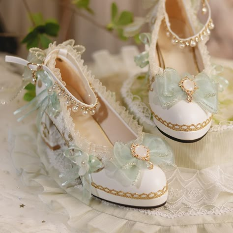 Elegant Tea Party, Pointed Sandals, Whimsical Shoes, Pink Platform Heels, Fairy Shoes, Shoes Elegant, Cute Shoes Heels, Only Shoes, Thread Embroidery