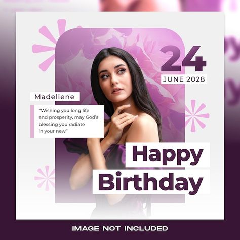 Birthday Social Media Post Ideas, Birthday Social Media Post, Youtube Business, Birthday Post, Happy Birthday Template, Social Post, Birthday Posts, Birthday Template, Happy Birthday Images