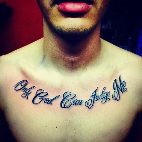 101 Best Only God Can Judge Me Tattoo Ideas You Will Love! - Outsons Me Tattoo Ideas, Chest Tattoo Lettering, Jesus Christ Tattoo, Only God Can Judge Me, Common Tattoos, Me Tattoo, Christ Tattoo, Cross Tattoo For Men, Religious Tattoos