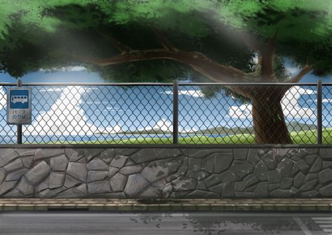 ArtStation - Sidewalk, Asadullah Qohar Anime Sidewalk Background, Hospital Background Drawing, Sidewalk Background, Background Anime, Backgrounds For Editing, Gacha Club Background, Spring Landscaping, Anime House, Episode Interactive Backgrounds