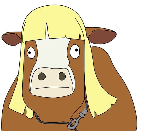 Moolisa | Bob's Burgers Wiki | Fandom Male Cow, Bob's Burgers Halloween, Bobs Burgers Wallpaper, Bob Burgers, Bobs Burgers Characters, Sacred Cow, Burger Icon, Bobs Burger, Beige Skin