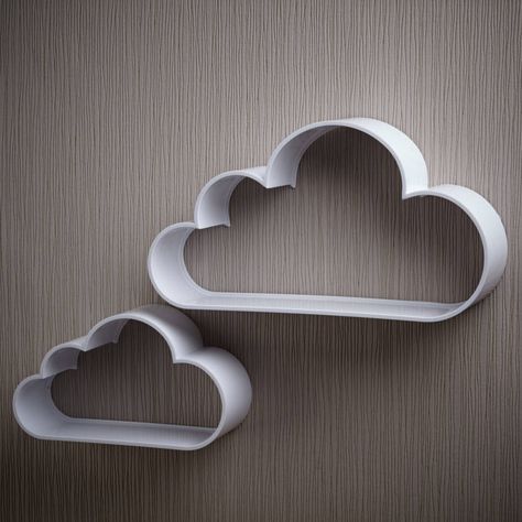 Cloud Wall Shelves Room Clouds, Ideas For Baby Room, Cloud Shelves, Cloud Shelf, Wall Cloud, Black White Nursery, Cloud Theme, Cloud Wall, Shelves Wall