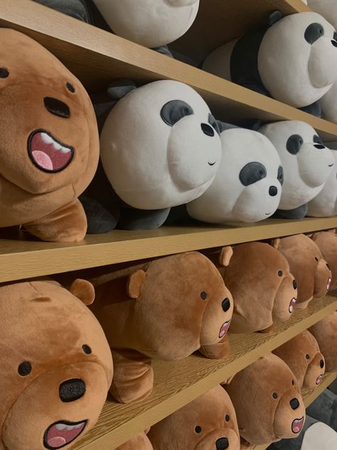 We Bear Bears, Fake Pic, Stuff Toys, Bear Bears, We Bear, Korean Aesthetic, Fake Pictures, Bare Bears, We Bare Bears