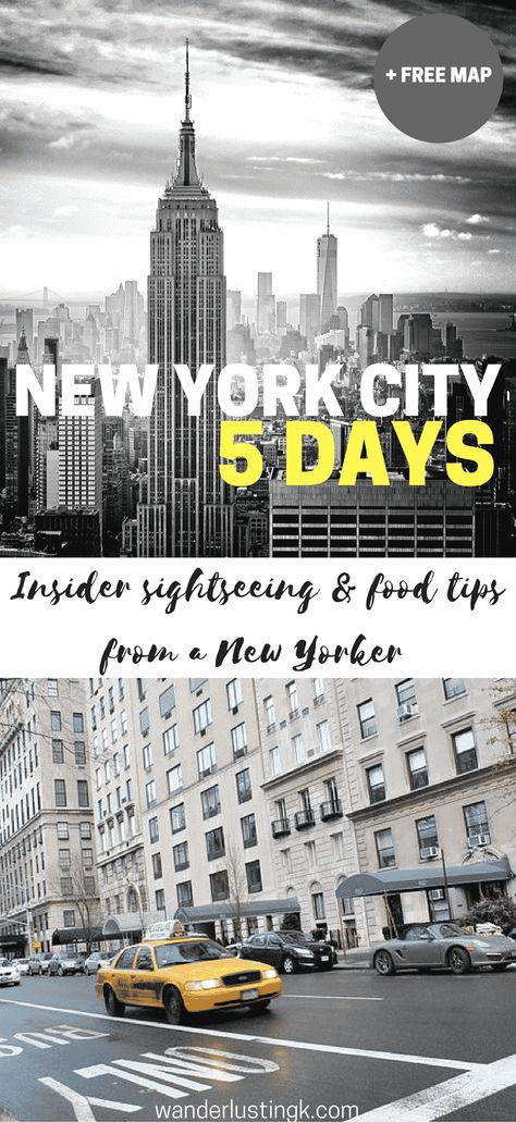 A complete guide on what to do for a 5 day trip to New York City by a New Yorker with a suggested itinerary for five days in NYC and budget. Trip To New York City, New York City Vacation, New York Vacation, Voyage New York, Trip To New York, Ny Trip, New York City Travel, Visit New York, Nyc Trip