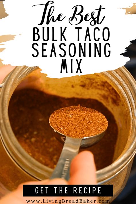 Best Taco Seasoning Recipe (Homemade Mexican Seasoning) - Living Bread Baker Midwest Chili Recipe, Best Taco Seasoning, Taco Seasoning Mix Recipe, Diy Taco Seasoning, Make Taco Seasoning, Homemade Taco Seasoning Recipe, Recipes With Enchilada Sauce, Mexican Seasoning, Taco Seasoning Recipe