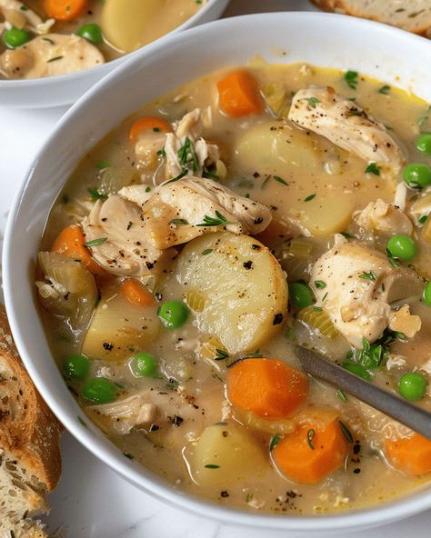 Thick Chicken Stew, Winter Recipes Dinner Slow Cooker, Slow Cook Chicken Stew, Chicken Stew Dutch Oven, Crockpot Recipes Soup Easy, Chicken Stew Crockpot Recipes, Chicken Stew Recipe Stove Top, Crockpot Chicken Stew Recipes, Healthy Slow Cooker Recipes Clean Eating