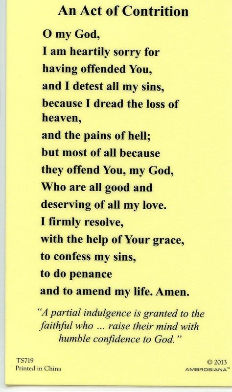 Act Of Contrition Prayer, Act Of Contrition, Confession Prayer, Money Prayer, Everyday Prayers, Spiritual Prayers, Miracle Prayer, Special Prayers, Holy Rosary