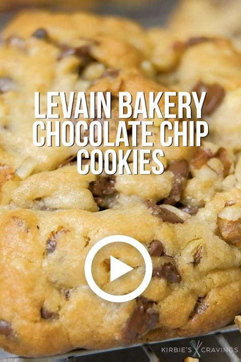 Levain Bakery Chocolate Chip Cookies Recipe, Copycat Levain Chocolate Chip Cookies, Levain Cookie Recipe Copycat, Levain Cookies Recipe, Copycat Levain Bakery Cookies, Levian Chocolate Chip Cookies, Levain Bakery Cookie Recipe, Kirbies Cravings, Levain Chocolate Chip Cookies