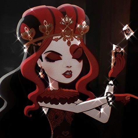 Ever After High Icons, Lizzie Hearts, Horror Movie Characters, Ever After High, Queen Of Hearts, Movie Characters, Horror Movie, Monster High, Ever After