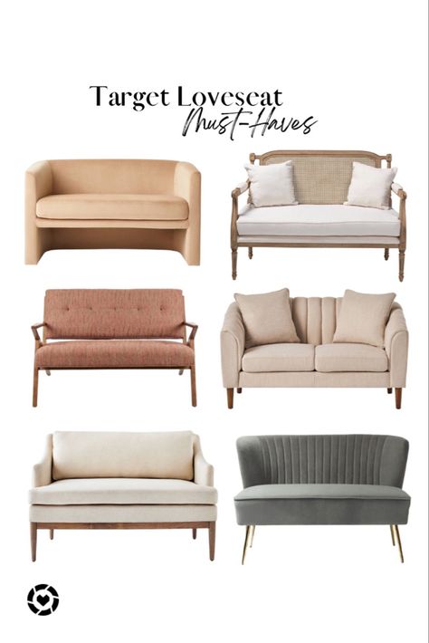 Target loveseat must-haves! These are great in any room in the home, and you can’t miss out on these adorable loveseats! 💕 #targetsale #target #targetloveseat #loveseat #sofa #neutralfurniture #neutralloveseat #aestheticmodern Follow my shop @madeleineraifordholland on the @shop.LTK app to shop this post and get my exclusive app-only content! #liketkit #LTKhome #LTKFind #LTKsalealert @shop.ltk Sitting Room Loveseat, Entryway Loveseat, Setee Seating In Living Room, Target Couch, Neutral Furniture, Couch And Loveseat, Loveseat Sofa, Sitting Area, Sitting Room