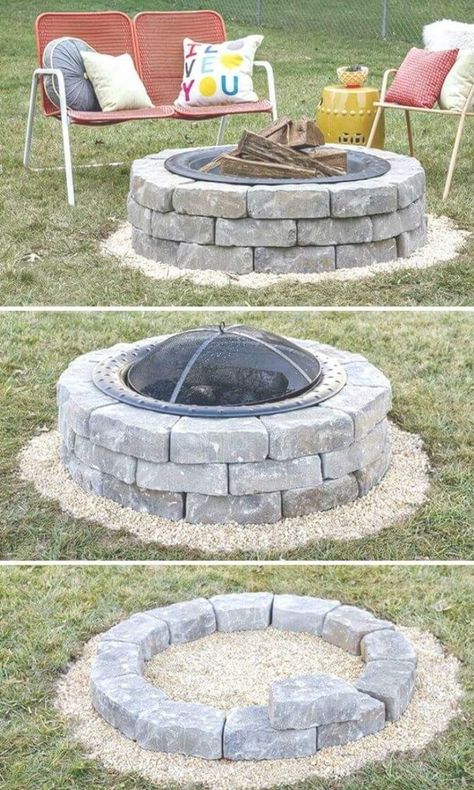 [SponsoredPost] 78 Trendiest Outdoor Fire Pit Ideas This Autumn You Never Thought Of #homeowners! Landscape Edging Stone, Cheap Fire Pit, Outside Fire Pits, How To Build A Fire Pit, Fire Pit Ideas, Backyard Seating Area, Backyard Seating, Fire Pit Designs, Garden Crafts Diy