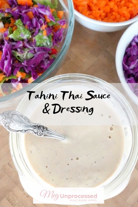 Peanut Thai Sauce, Peanut Dipping Sauces, Thai Sauce, Healthy Mood, Plant Based Dinner, Condiment Recipes, Vegan Lunches, Fresh Salad, Vegan Sauces