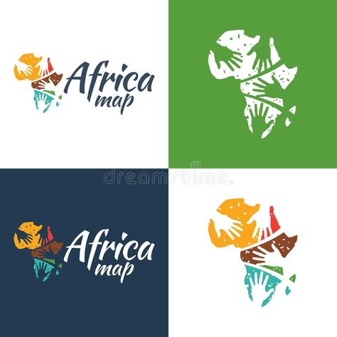 African Logo, Map Icon, Map Logo, Balloon Logo, Candle Logo, Map Of Africa, Energy Logo, African Map, Map Icons