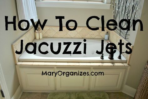 How To Clean Jacuzzi Tubs - creatingmaryshome.com Jacuzzi Tub Bathroom Decor Ideas, Jacuzzi Tub Bathroom Decor, Jacuzzi Tub Bathroom, Corner Jacuzzi Tub, Jacuzzi Tubs, Jacuzzi Bathroom, Homemade Toilet Cleaner, Refinish Bathtub, Jetted Bath Tubs