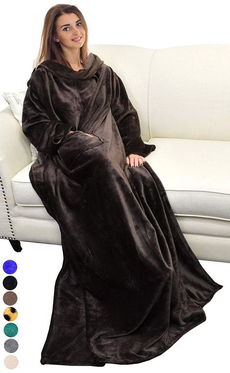 Sleeve Wearable Blanket with Pocket Blanket With Arms, Throws Blanket, Blanket With Sleeves, Comfy Blanket, Robe For Women, Snuggle Blanket, Slip And Slide, Wearable Blanket, Nun Dress