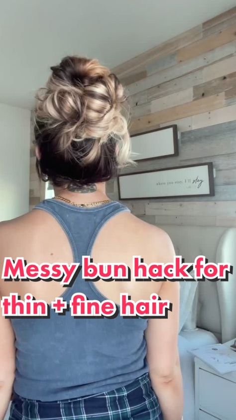 TikTok #womenhair #hairstyleideas #womenhairstyle Short Hair Bun, Messy Buns, Easy Hair Updos, Messy Bun Hairstyles, Magic Hair, Post Partum, Work Hairstyles, Hair Videos Tutorials, Hairdo For Long Hair