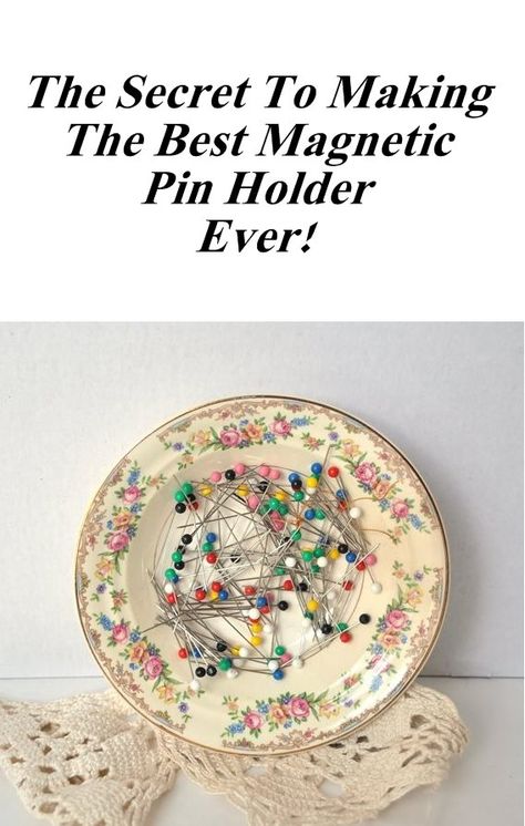 Diy Magnetic Pin Cushion, Magnetic Pin Holder, Sewing Accessories To Make, Diy Pin Cushion, Decorative Pins, Diy Magnets, Retreat Gifts, Quilter Gifts, Pin Cushions Patterns