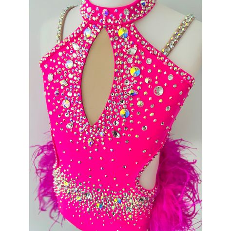 Jazz Duet Costumes, Pink Jazz Costume, Jazz Dance Costumes Sassy Pink, Hot Pink Dance Costumes, Barbie Dance Costume, Pink Jazz Dance Costumes, Acro Dance Costumes, Sassy Dance Costumes, Jazz Dance Costumes Sassy