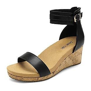 Dr. Scholl's Slide Sandals $16 Shipped Women Platform Shoes, Sandals Flat, Shoe Tags, Womens Sandals Wedges, Shoes Summer, Platform Wedge Sandals, Womens Wedges, Platform Wedge, Sandals Black