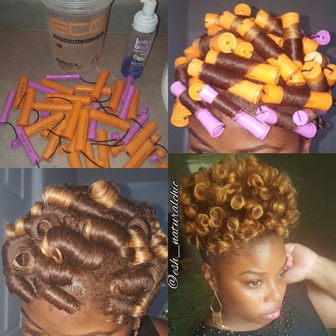 Natural Hair Perm Rods, Hair Rods, Natural Hair Pictures, Perm Rod Set, Tapered Natural Hair, Flexi Rods, Natural Hairstyle, Perm Rods, Long To Short Hair