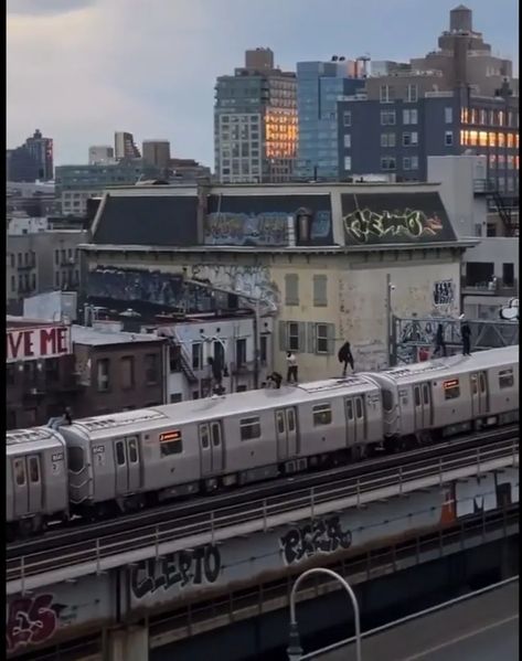 Train Surfing Aesthetic, Train Surfing, Subway Surf, Surfer Aesthetic, Dystopian Aesthetic, Surfing Aesthetic, Williamsburg Bridge, Reference Board, Subway Train