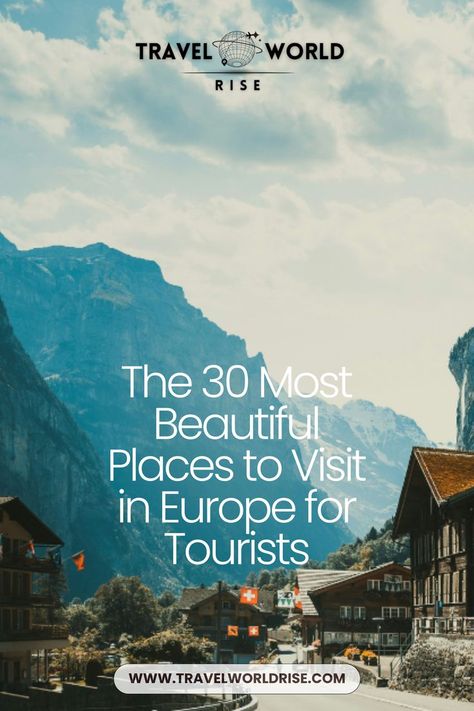 Discover the 30 most beautiful places to visit in Europe! From stunning landscapes and historic landmarks to charming cities and breathtaking natural wonders, our guide highlights the top tourist destinations across the continent. Whether you're planning a romantic getaway, an adventurous trip, or a cultural exploration, find your next dream destination with our curated list of Europe's must-see spots. #BeautifulPlacesEurope #MustSeeEurope #ScenicLocations #HistoricLandmarks #TravelEurope. Best Places In Europe, Most Beautiful Places To Visit, Places To Visit In Europe, Responsible Tourism, Reduce Your Carbon Footprint, Bloggers To Follow, Places In Europe, Europe Travel Guide, Romantic Getaway