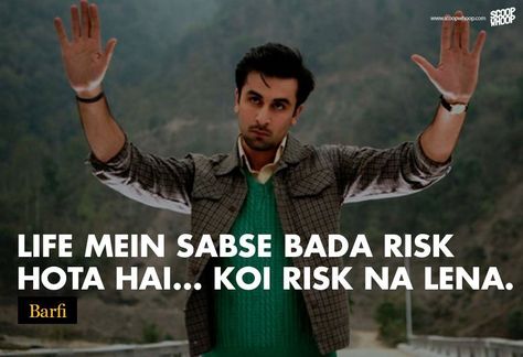 26 Not-So-Famous Bollywood Dialogues You Definitely Must Not Miss Bollywood Dialogues, Bollywood Love Quotes, Filmy Quotes, Famous Dialogues, Movie Dialogues, Bollywood Funny, Bollywood Quotes, Hindi Quotes On Life, Business Motivational Quotes