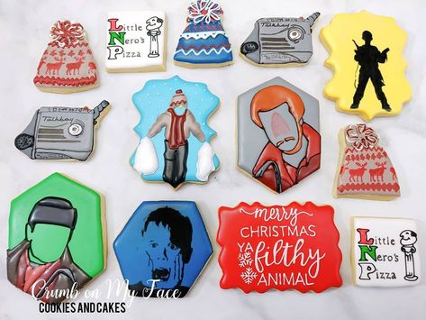 Home Alone Decorated Sugar Cookies for Christmas Sugar Cookies For Christmas, Cookies For Christmas, Christmas Sugar Cookies Decorated, Home Alone Movie, Home Alone Christmas, Christmas Movie Night, Kids Christmas Party, Sugar Cookie Designs, Decorated Sugar Cookies